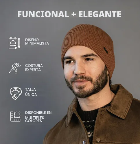 Vista 5 de Revony Gorro de calavera para hombre 100% algodón, suave, estructurado, comodidad diaria Negro