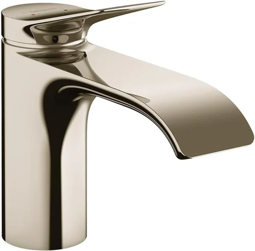 Vista 5 de hansgrohe Vivenis 75010341 - Grifo para lavabo de baño con 1 manija y 1 agujero, caudal de 1.2 GPM, en cromo negro cepillado Cromo cepillado negro