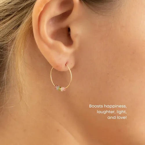Vista 16 de SoulKu Gold Hoop Earrings for Women, 14k Gold Earrings, Delicate Jewelry