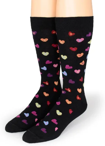 Vista 9 de WARRIOR ALPACA SOCKS - Calcetines acogedores de lana de alpaca divertidos de estilo novedoso/camping para hombres y mujeres Suaves, cálidos Negro