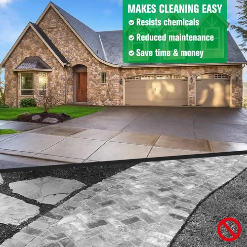 Vista 5 de Sellador de piedra premium, 8 onzas – Aspecto húmedo de brillo máximo para adoquines, entradas de vehículos y patios – Impermeable y resistente a