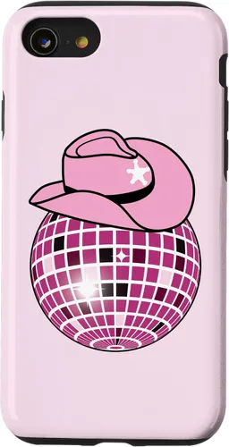 Vista 18 de Cowboy Hat Disco Ball Pink Cowgirl Case for iPhone 17
