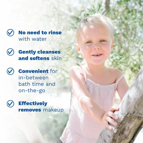 Vista 6 de Mustela Agua limpiadora micelar orgánica certificada, limpiador de agua natural sin enjuague con aceite de oliva y aloe vera, para bebés, niños