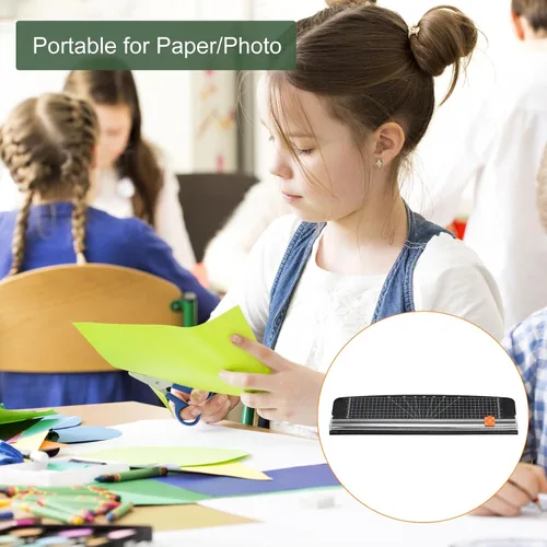 Vista 4 de YOKIVE Cortador de papel A3, herramienta portátil para álbumes de recortes de 10 hojas, ideal para el hogar, oficina, uso diario