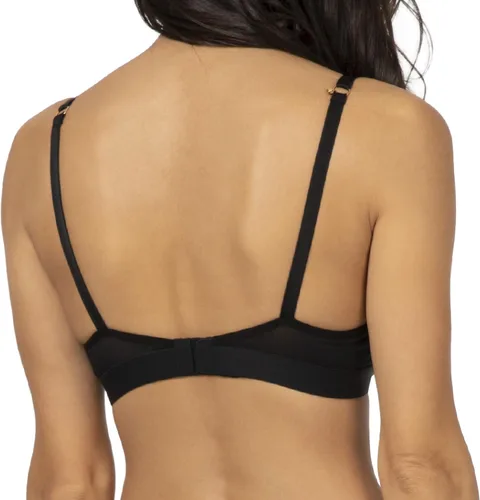 Vista 2 de LIVELY Deep V - Brasier push up inalámbrico para mujer Brasier de cobertura completa sin aros Acolchado de espuma extra
