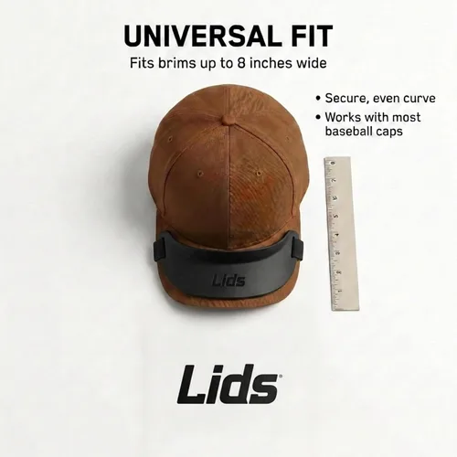 Vista 5 de Lids Doblador de Ala de Sombrero – Curvador de Ala de Gorra de Béisbol y Herramienta de Moldeado, 9 Opciones de Curva con Encaje, Ajuste Universal