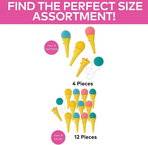 Vista 3 de Juego con forma de helado Ice Cream Shooters 12 por unidad., Negro