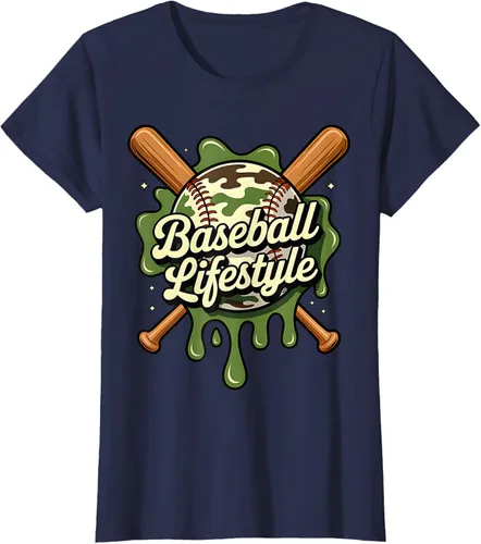 Vista 32 de Baseball Life Style 101 Apparel Youth Drip Baseball Boys Kid Camiseta