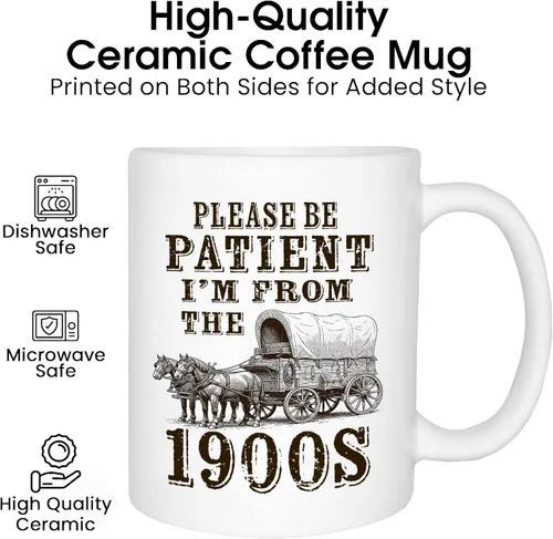 Vista 3 de Best Funny Coffee Mug I'm From The 1900s Novelty Cup Gift Birthday (1900's)