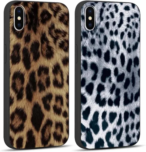 Vista 56 de Paquete de 2 fundas de teléfono con bonito estampado de guepardo para iPhone 7/8/SE 2020 / SE 2022 de 4.7 pulgadas, diseño de leopardo de lujo