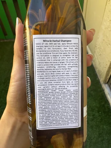 Vista 9 de Shampoo de Romero Milagros - Productos colombianos para el cuidado del cabello para el crecimiento natural, fortalecimiento y reparación, juego