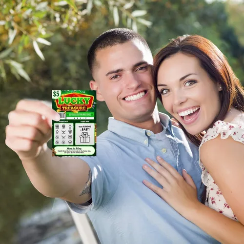 Vista 3 de Paquete de 6 boletos para raspar lotería de embarazo Aspecto auténtico 4 x 6 Ideal para anuncios de bebé Perfecto para anuncio de embarazo