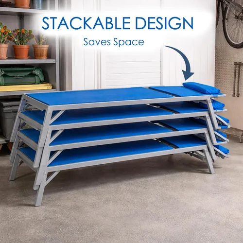 Vista 7 de Kozyard Wilson - Silla de salón ajustable con revestimiento E de hierro forjado y asiento de textileno transpirable (color azul, 2 sillas)
