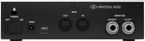 Vista 3 de Universal Audio Volt 2 - Interfaz de audio USB Interfaz USB-C 2x2 con emulación de tubo 610 y MIDI para músicos, podcasters y streamers