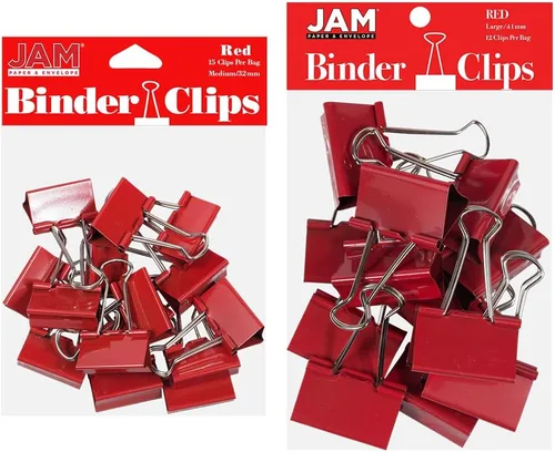 Vista 30 de Broches aprietapapeles JAM Paper®, Blanco
