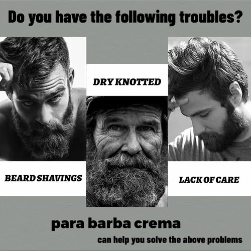 Vista 7 de Para Barba, Crecimiento De Barba Para Hombre, Bálsamo Estimulante de Barba Crema para Barba, Estimulante De Barba Ultra Potente, Bálsamo para Barba