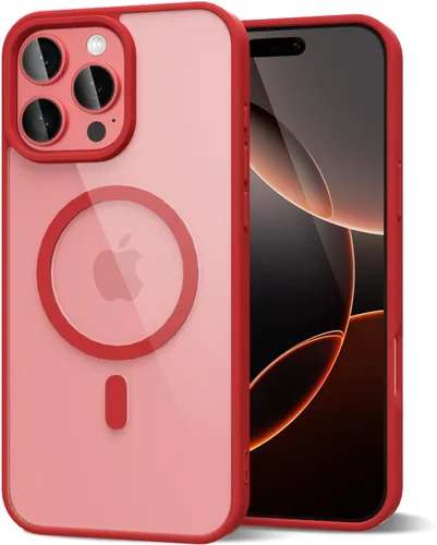 Vista 107 de oakxco Funda magnética transparente compatible con Magsafe, bonita funda delgada y transparente de poliuretano termoplástico no amarillenta, carcasa