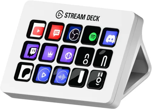 Vista 11 de Elgato Stream Deck Teclas de tijera—Controlador de flujo de trabajo con teclas macro personalizables para OBS, Twitch, Discord, Teams, Photoshop