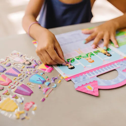 Vista 6 de Melissa & Doug Princesa Puffy, juego de adhesivos, Juego de calcomanías infladas - princesa, 1, Azul