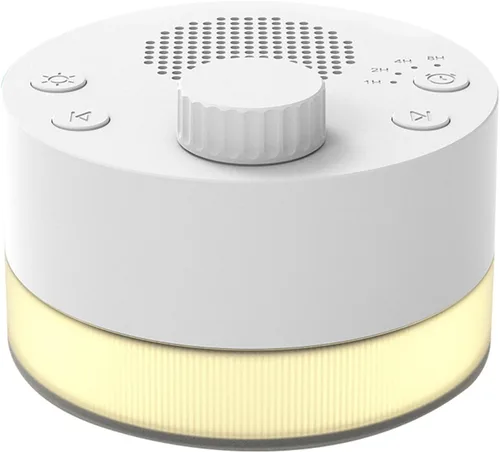 Vista 4 de Máquina inteligente de sonido para dormir con 24 pistas, luz cálida, 4 temporizadores de apagado automático, regalo de vacaciones para bebés