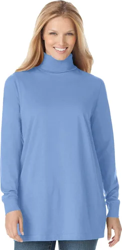 Vista 15 de Camisa algodón, cuello de tortuga, talla grande, Perfecta, para mujer. Banana