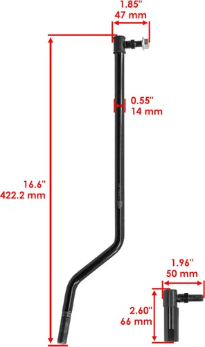 Vista 4 de Caltric Kit de eslabones de arrastre de dirección compatible con John Deere La135, La140, La145, La150, La165, La175
