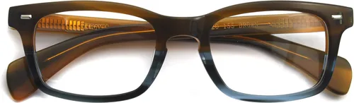 Vista 4 de Gafas de acetato para hombres mujeres sin receta gafas rectángulo única moda gafas marco grueso