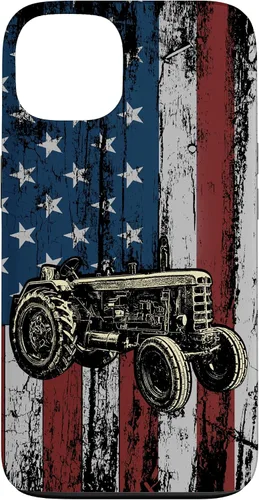 Vista 7 de Patriotic Tractor American Flag Tractor Farm Gift Farmer Case for iPhone 17