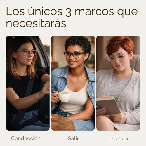 Vista 7 de IBOANN - Lentes con filtro de luz azul para mujeres y hombres, paquete de 3 unidades, armazón redonda estilo retro a la moda, lentes falsos vintage