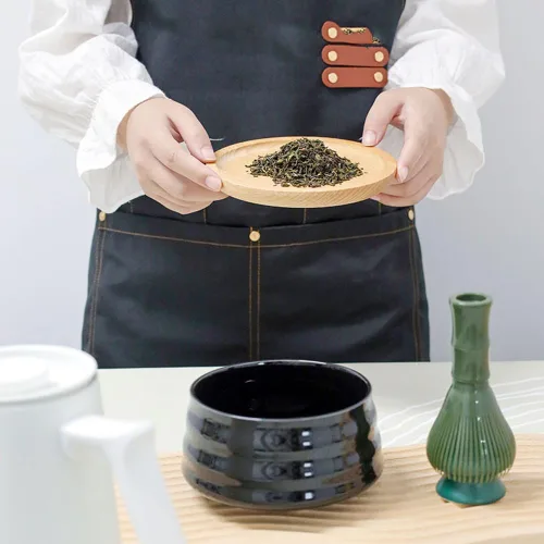 Vista 6 de Batidor tradicional de matcha reutilizable de resina PP, batidor de matcha Chasen, apto para lavavajillas, agitador de matcha, té verde matcha