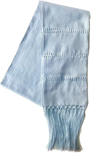 Vista 6 de Mexican Handmade Fiesta Rebozo Shawl XLarge Negro