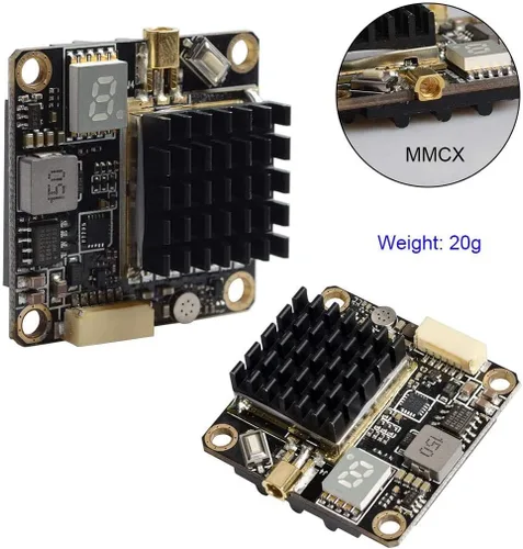Vista 4 de Transmisor conmutable de largo alcance FPV VTX PIT/250/500/1000/2000mW de largo alcance compatible con configuración OSD utilizando audio