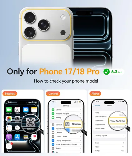 Vista 2 de FNTCASE - Funda para teléfono 18 Pro, funda para teléfono 17 Pro, compatible con Magsafe