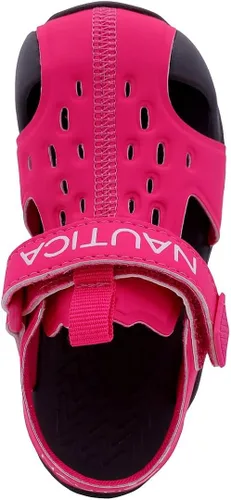Vista 4 de Nautica Sandalias deportivas para niños, estilo casual, puntera cerrada, para exteriores, verano, con perlas, 3 niño - niña (niño pequeñoniño)