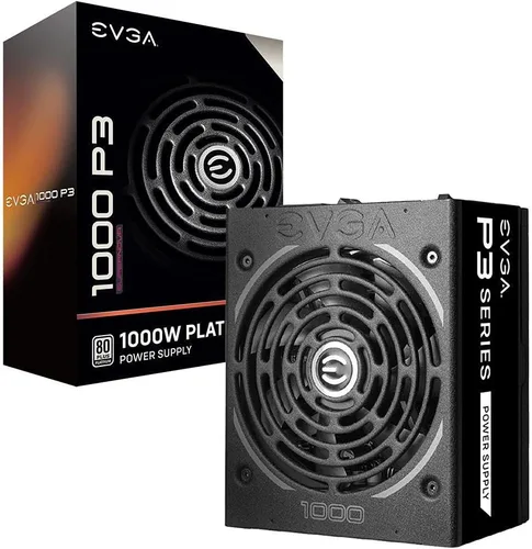 Vista 20 de EVGA Supernova 1200 P2 80+ Platinum, 1200W Modo ECO Totalmente Modular NVIDIA SLI y Crossfire Ready, 10 años de garantía, Fuente de alimentación
