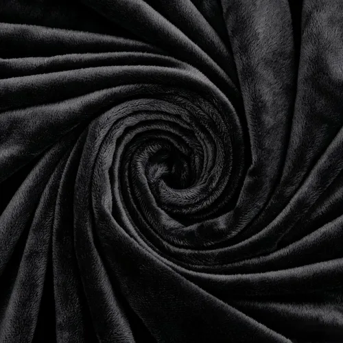 Vista 9 de TONGDADA Weighted Blanket Cover (Black Minky, 48''x72'' Duvet Cover)
