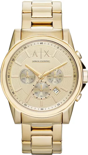 Vista 14 de Reloj cronógrafo Armani Exchange AX para hombre con correa de cuero, acero inoxidable o silicona