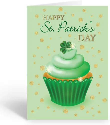 Vista 14 de Stonehouse Collection Surtido de tarjetas de felicitación del día de San Patricio, tarjetas irlandesas de la suerte, trébol, duende, decoraciones