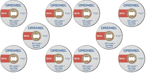 Vista 10 de Dremel EZ456, rueda de 1 1/2 pulgadas (38,1 mm) de diámetro, ruedas de corte EZ-Lock™ reforzadas con fibra de vidrio, disco de corte