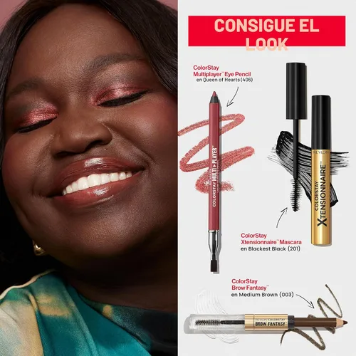 Vista 10 de Revlon ColorStay - Lápiz y gel para cejas Fantasy, 001 rubio ceniza This brow product features a powder-soft pencil and a clear shaping gel to