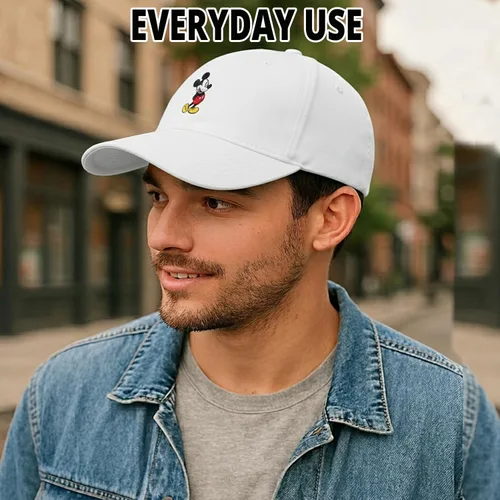Vista 4 de Gorra de béisbol ajustable para adultos de Mickey Mouse de Disney para hombres