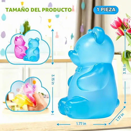 Vista 3 de Fidget Toys Dream Squishy Drop, Cubos Squishies Antiestrés, Alivio de Ansiedad y Estrés, Cubo Antiestrés de Hielo Squishy-Drop Bolas de Azúcar