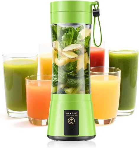 Vista 16 de Portable Blender for Smoothies & Shakes - Cordless Personal Size Blender with 6 Blades, 380Ml Juice Cup, Lightweight & Rechargeable, Freshly