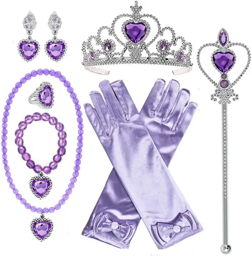 Vista 7 de Princesa Rapunzel - Accesorios de vestir para niñas, fiesta de cumpleaños, Halloween, Navidad, disfraz