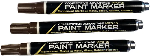 Vista 20 de Marcador de pintura esmaltada de ventaja competitiva MPD Permanente Impermeable Resistente a los rayos UV Blanco