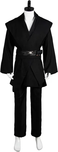 Vista 6 de Laku Disfraz de túnica para hombre, conjunto completo de túnica con capucha para Halloween, cosplay, conjunto de capa