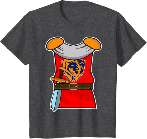 Vista 28 de Disfraz medieval de caballero de Halloween para adultos y niños, Negro, S
