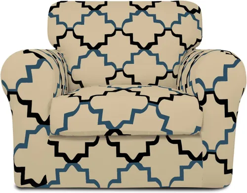 Vista 104 de Easy-Going Funda de sofá suave y elástica de 3 piezas para perros, funda de sofá lavable para sofá de 2 cojines separados, protector elástico