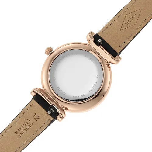 Vista 6 de Fossil Carlie - Reloj pequeño de mujer con correa de acero inoxidable o cuero