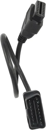 Vista 3 de Cable divisor OBD II OBD2 de 1.64 pies/19.7 in, cable de extensión macho OBDii de 16 pines a hembra,Adaptador de cable extensor de diagnóstico